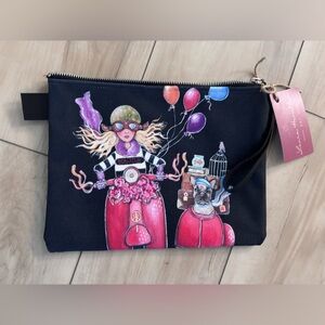 Laura Hamilton Colorful Graphic Cosmetic Bag